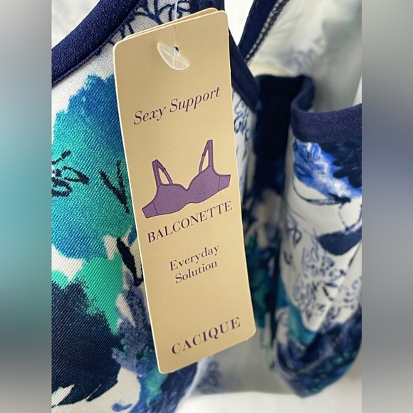 Cacique Smooth Lightly Lined Balconette Bra NWT 44DD - Picture 4 of 9